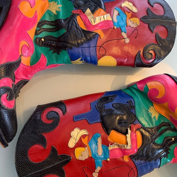 Vintage ZALO Woman’s Cowboy Boot Size 36 - Picture 4 of 8